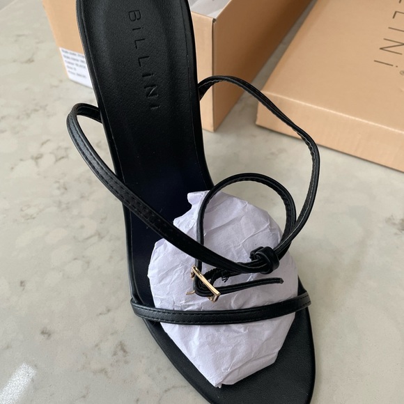 Billini Black Strappy Stilettos - Picture 4 of 6